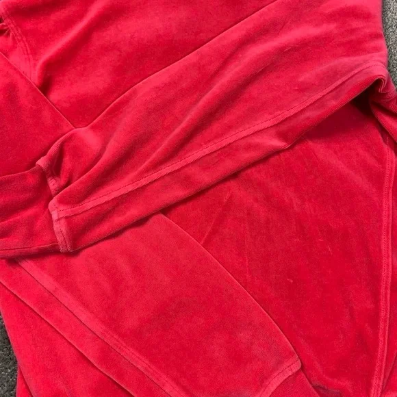 Adidas Adi Dassler Size XL Velour Track Jacket Womens Pink Trefoil Y2K 06 - Picture 7 of 8